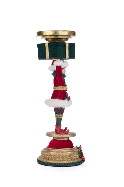 Load image into Gallery viewer, Katherine&#39;s Collection Holiday Magic Elf Candlestick
