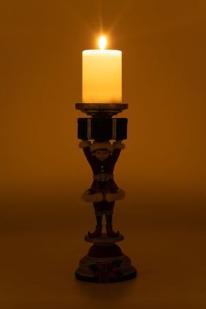 Katherine's Collection Holiday Magic Elf Candlestick