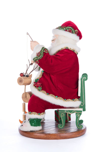 Load image into Gallery viewer, Katherine&#39;s Collection Holiday Magic Santa With Marionette
