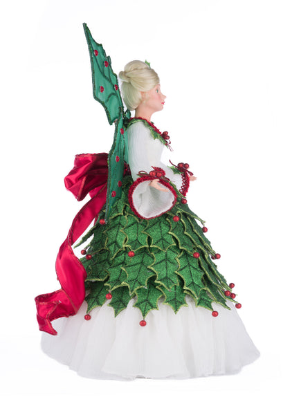 Load image into Gallery viewer, Katherine&#39;s Collection Holly Berry Fairy Tree Topper
