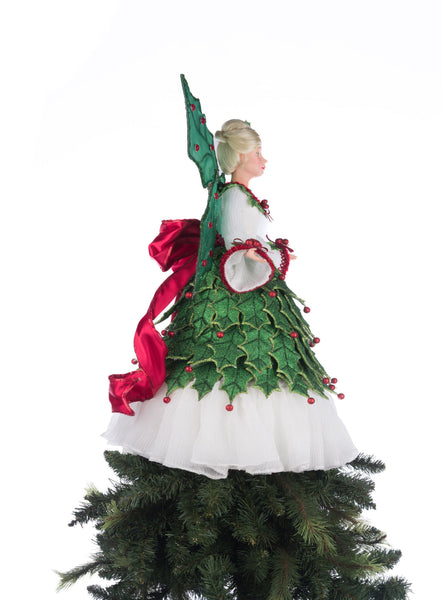 Load image into Gallery viewer, Katherine&#39;s Collection Holly Berry Fairy Tree Topper
