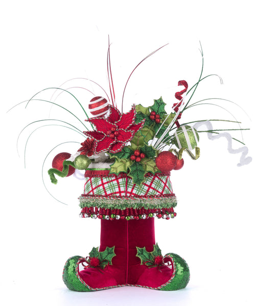 Load image into Gallery viewer, Katherine&#39;s Collection Holly Woods Elf Boots Tabletop Container
