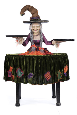 Katherine's Collection Gertrude Grimoir Witch Cupcake Server