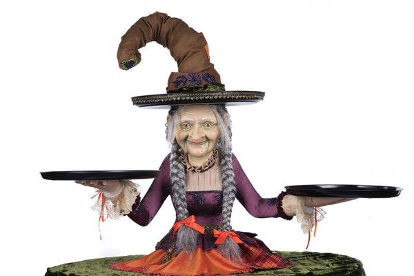 Load image into Gallery viewer, Katherine&#39;s Collection Gertrude Grimoir Witch Cupcake Server
