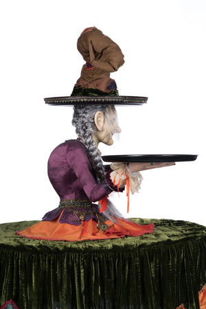 Katherine's Collection Gertrude Grimoir Witch Cupcake Server