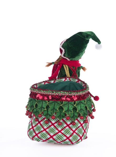 Load image into Gallery viewer, Katherine&#39;s Collection Winter Snowdrop Elf With Bag
