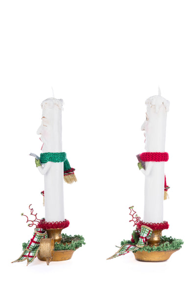 Load image into Gallery viewer, Katherine&#39;s Collection Village Of Holly Woods Caroling Candles Assortment of 2
