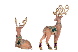 Katherine's Collection Christmas Castle Deer Assortment of 2