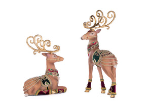 Katherine's Collection Christmas Castle Deer Assortment of 2