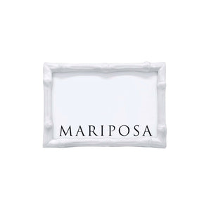 Mariposa Bamboo White 4x6 Frame