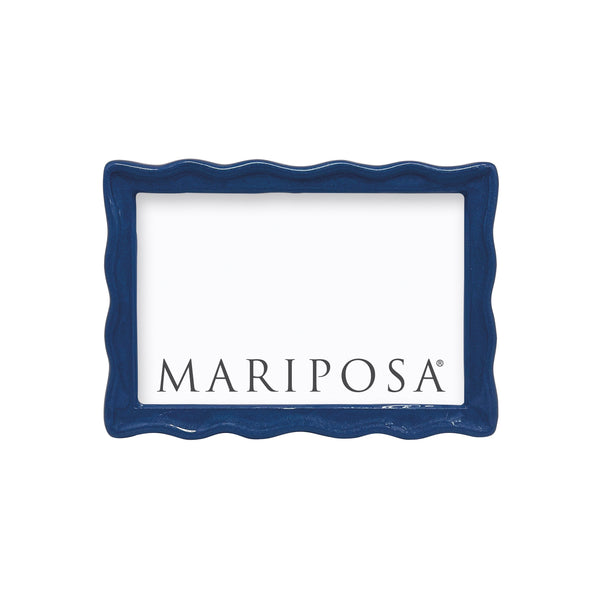 Load image into Gallery viewer, Mariposa Wavy Blue 4x6 Frame
