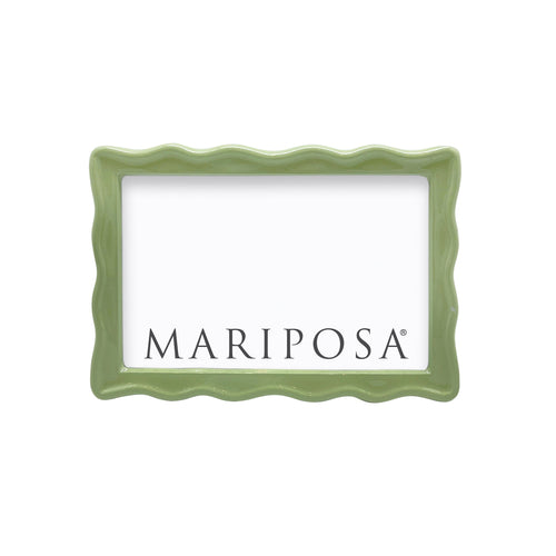 Mariposa Wavy Green 4x6 Frame