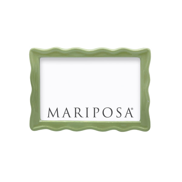 Load image into Gallery viewer, Mariposa Wavy Green 4x6 Frame
