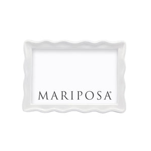 Mariposa Wavy White 4x6 Frame