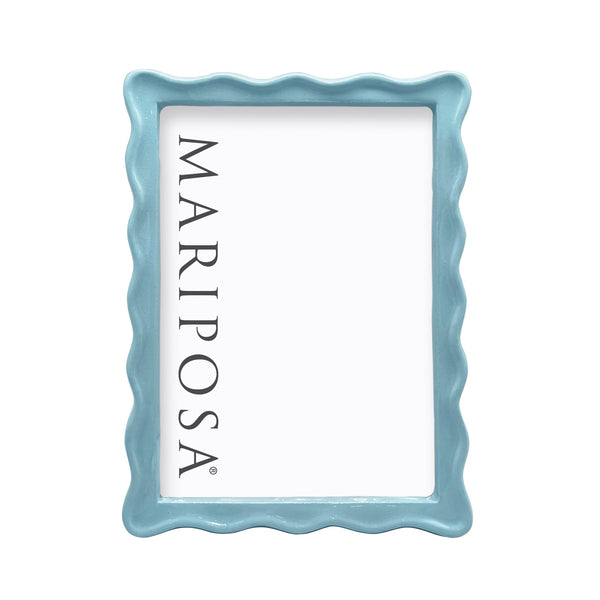 Load image into Gallery viewer, Mariposa Wavy Aqua 5x7 Frame
