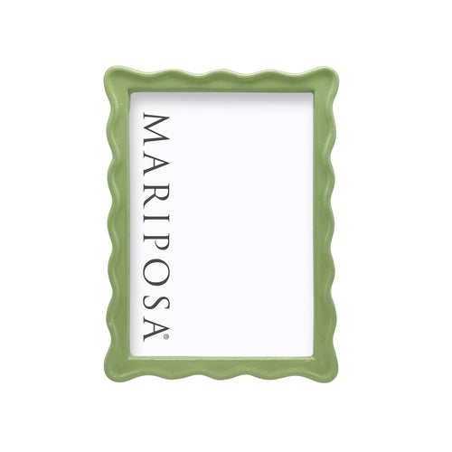 Mariposa Wavy Green 5x7 Frame