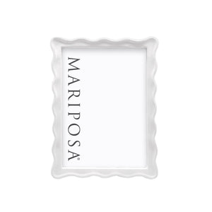 Mariposa Wavy White 5x7 Frame