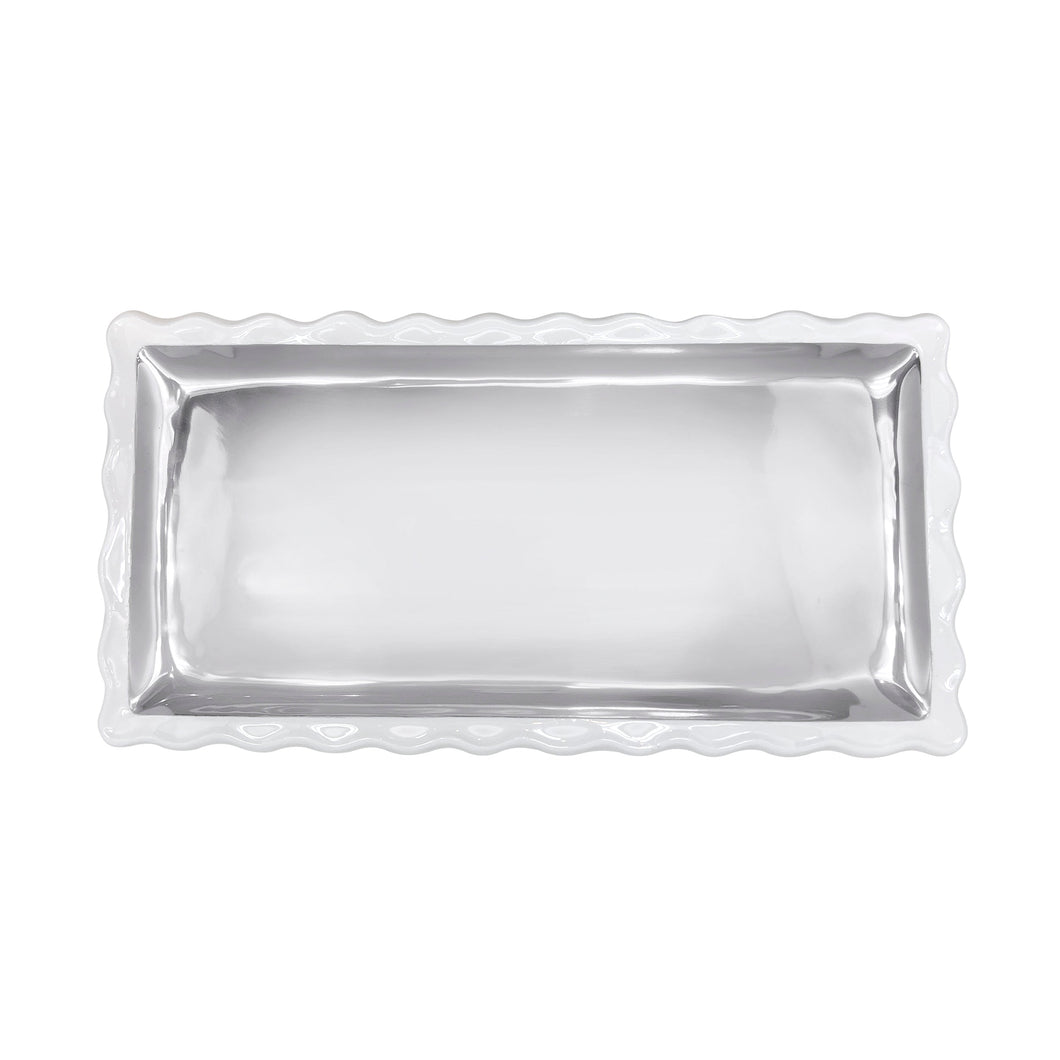 Mariposa Wavy White Tray