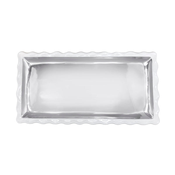 Load image into Gallery viewer, Mariposa Wavy White Tray
