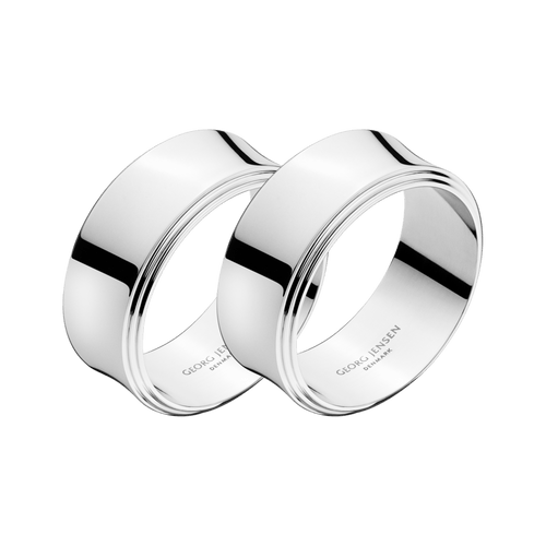 Georg Jensen PYRAMID napkin rings, 2pcs