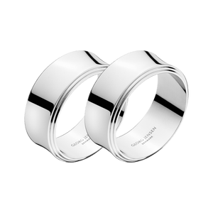 Georg Jensen PYRAMID napkin rings, 2pcs