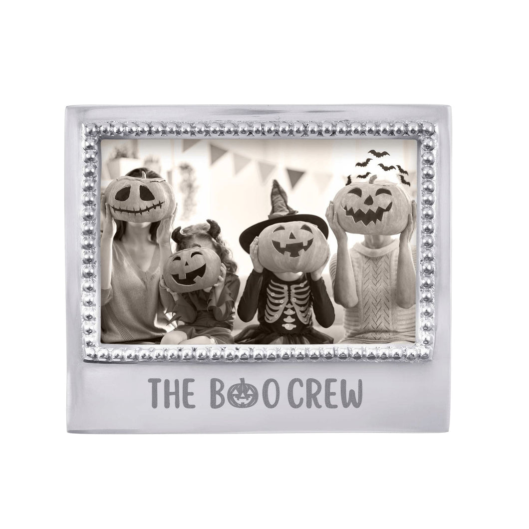 Mariposa THE BOO CREW PUMPKIN Beaded 4x6 Frame