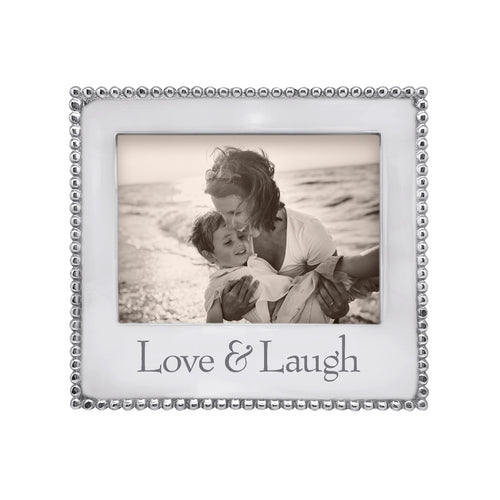 Mariposa LOVE & LAUGH Beaded 5x7 Frame