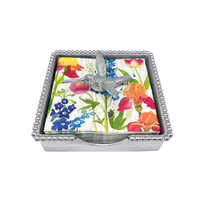 Mariposa Hummingbird Beaded Napkin Box