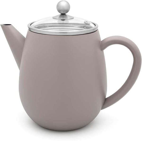 Load image into Gallery viewer, Bredemeijer Teapot Duet Eva 1.1L Concrete Grey
