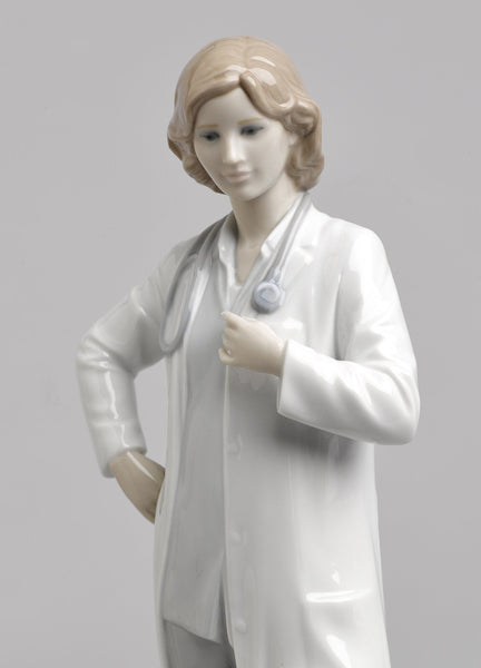 Load image into Gallery viewer, Lladro Female Doctor Figurine
