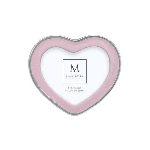 Mariposa Signature Pink Heart 4x6 Frame