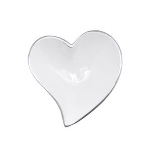 Mariposa White Small Heart Bowl