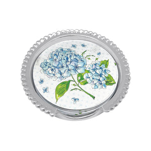 Mariposa Hydrangea Beaded Coaster Set