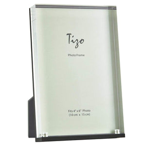 Tizo Design Black 4x6 Acrylic Picture Frame with Stand