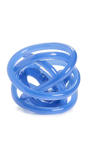 Tizo Design Decorative Glass Knot Bright Blue