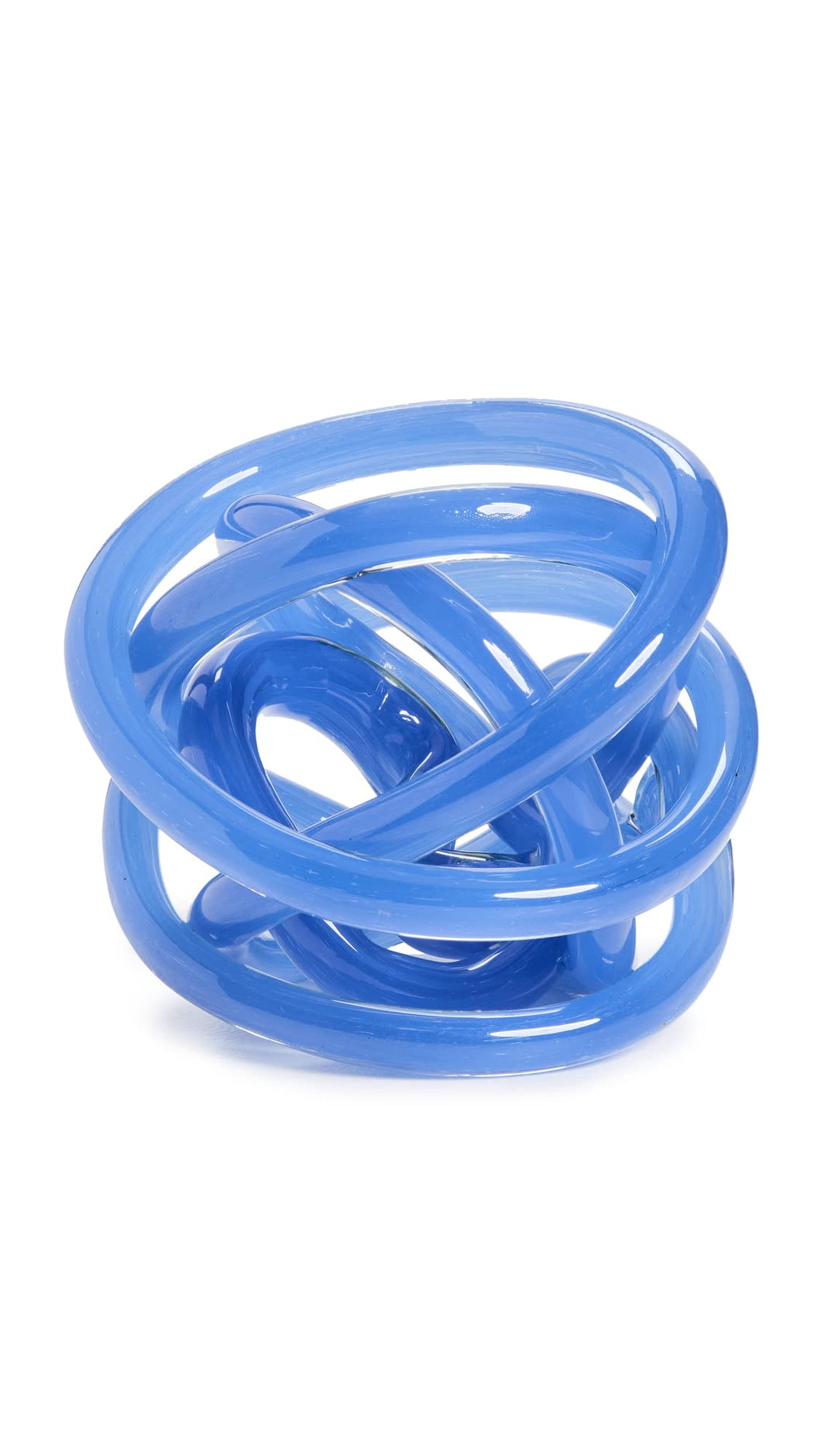 Tizo Design Decorative Glass Knot Bright Blue