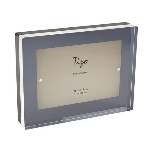 Tizo Design Black Block 5x7 Thick Acrylic Frame