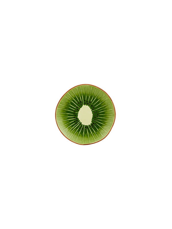 Bordallo Pinheiro Tropical Fruits Kiwi Dessert Plate, Set of 4