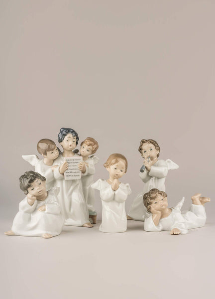 Load image into Gallery viewer, Lladro Angel Laying Down Figurine
