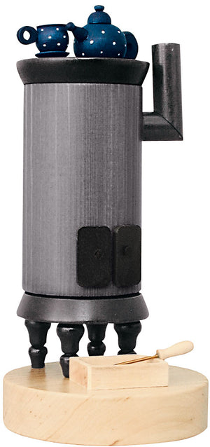 KWO Tiled Stove, Grey, Smoking - 8.7" - Incense Smoker