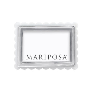 Mariposa White Acrylic Scallop 4x6 Frame