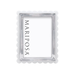 Mariposa White Acrylic Scallop 5x7 Frame