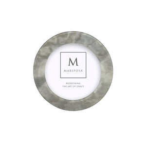 Mariposa Marble Acrylic Round Frame