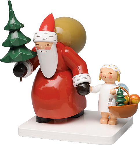 Wendt & Kuhn Santa Claus with Tree and Angel