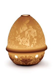 Lladro Madonna of The Flowers Lithophane - Votive