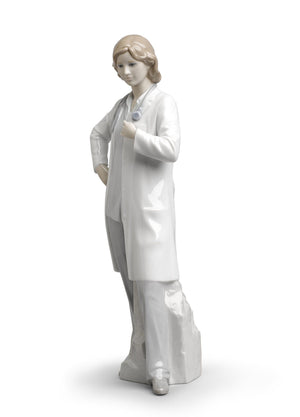 Lladro Female Doctor Figurine