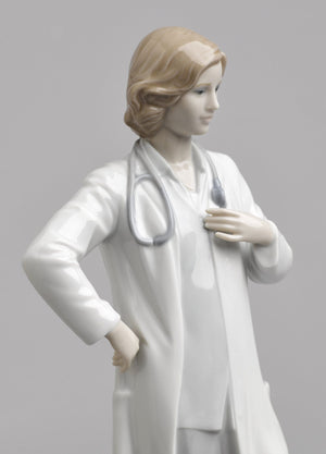 Lladro Female Doctor Figurine