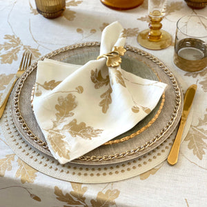 Bodrum Linens Acorn - Linen Napkins - Set of 4