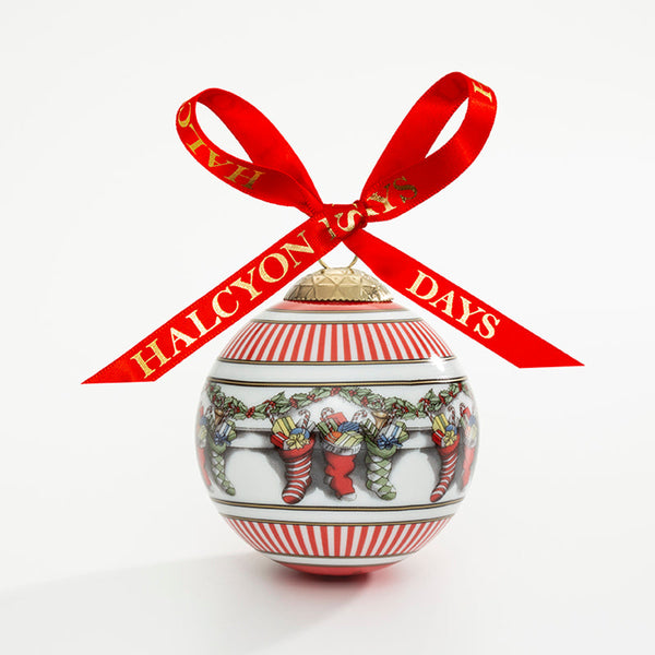 Load image into Gallery viewer, Halcyon Days Christmas Stockings - Bauble Christmas Ornament
