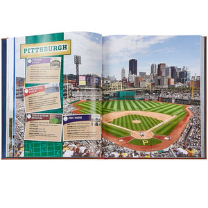 Graphic Image Ballparks Past and Present - Leather Book